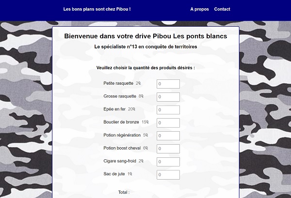 Ancienne vitrine Pibou magasin