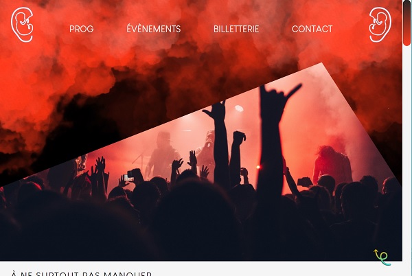 Nouvelle page d'accueil concerts