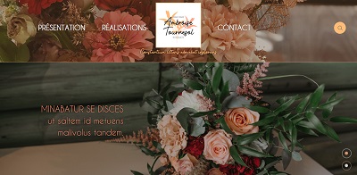 Site vitrine fleuriste