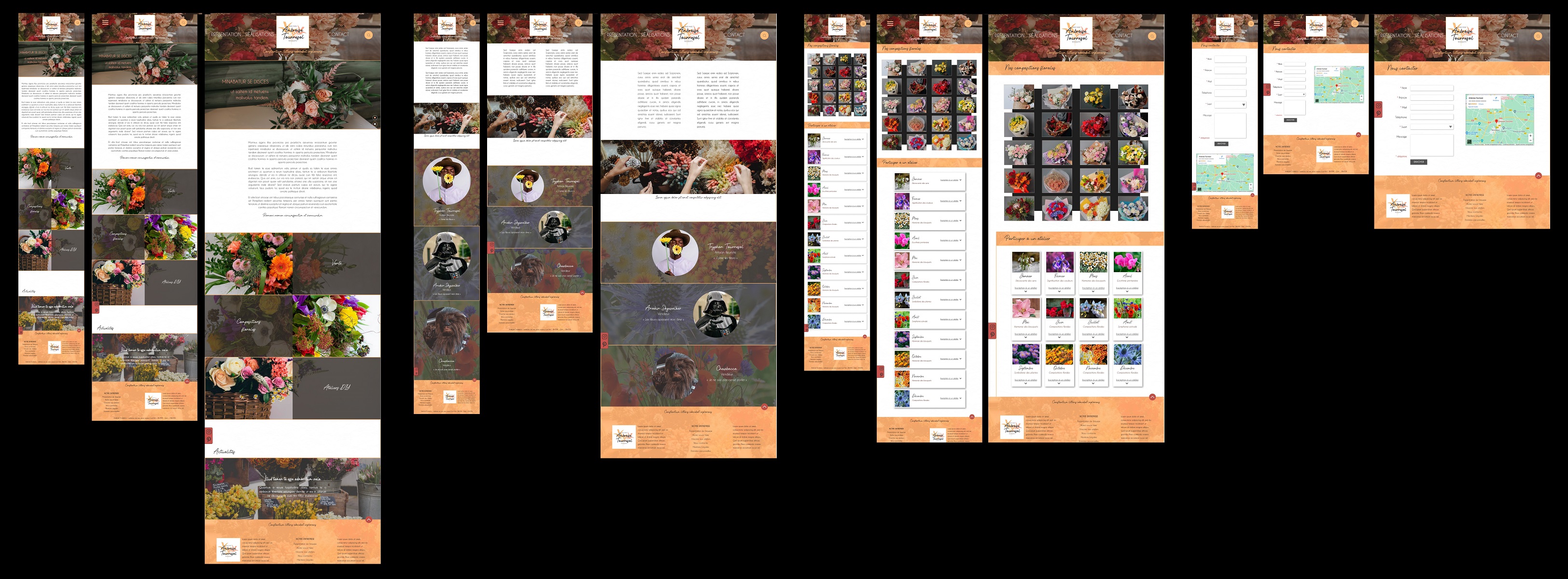 Photoshop mock-up website
